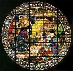 Витраж-«роза» «Рождение Христа»,
1443—1445, Дуомо, Флоренция